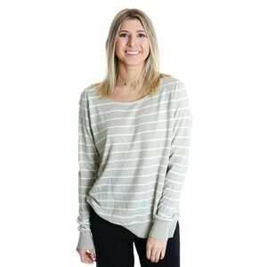 Joie Lightweight Boatneck Stripe Pullover Sweater